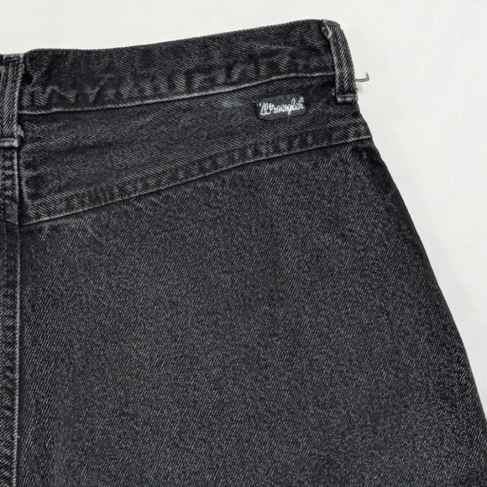 Vintage Wrangler Black High Waist Western V-Yoke Tapered Jeans Made in USA 15x36 - Picture 15 of 16